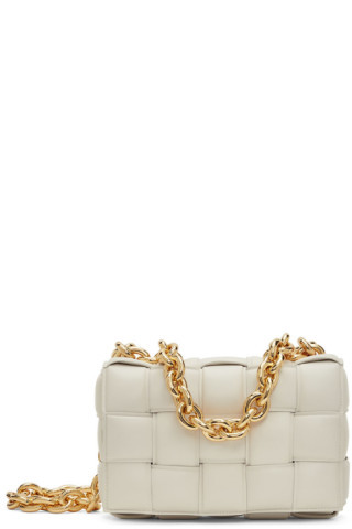 Bottega Veneta - Off-White Padded Chain Cassette | SSENSE