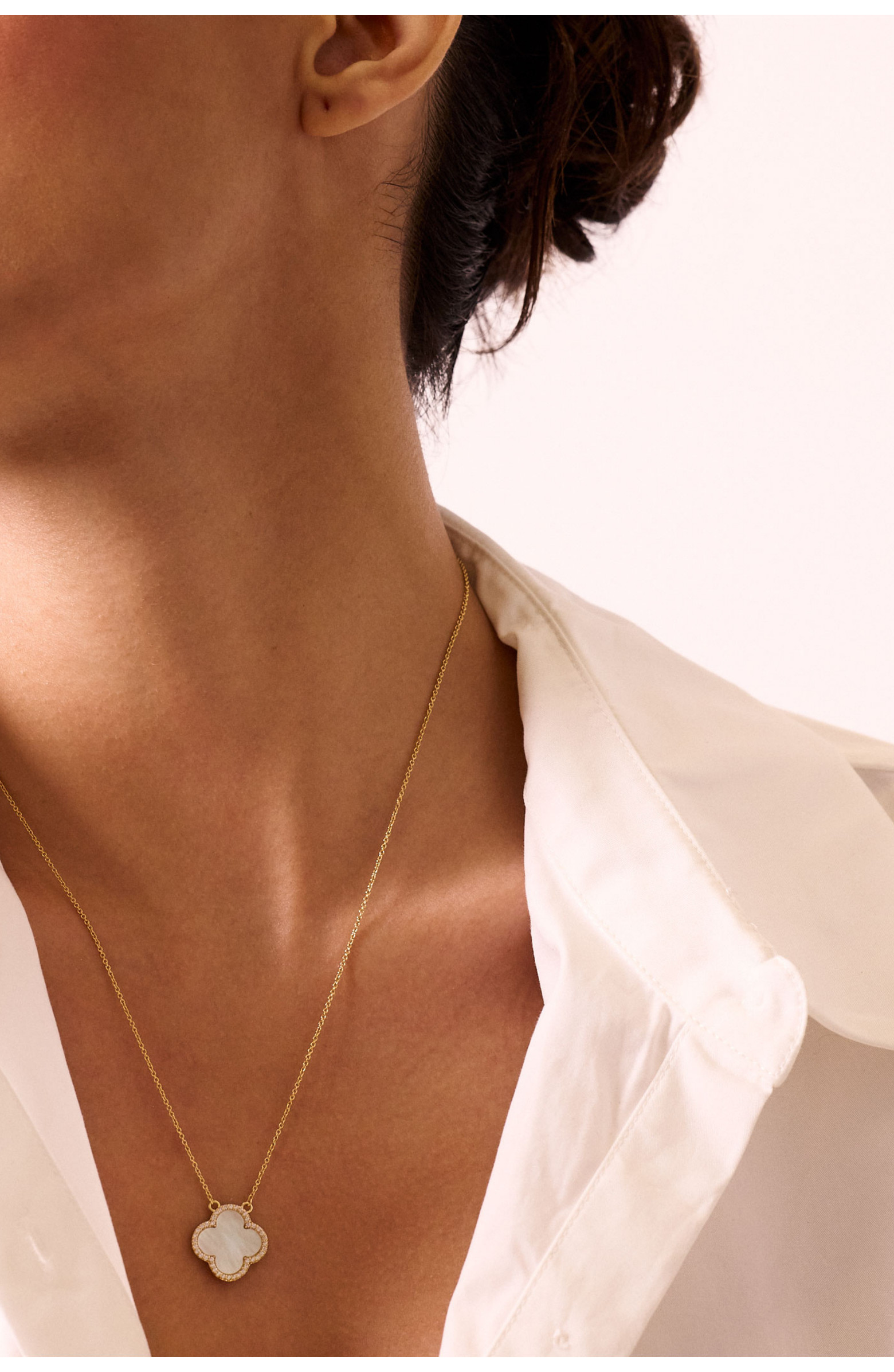 Icon White Clover Necklace | Nordstrom