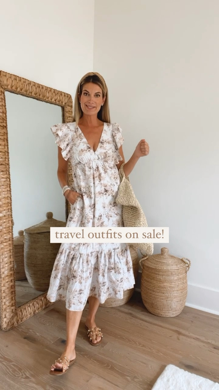 Small tall midi dress on sale with code DRESSFEST. Same code can be applied for a discount on the wide leg linen pants (wearing xs tall) and bodysuit (wearing small).  

#LTKtravel #LTKshoecrush #LTKsalealert