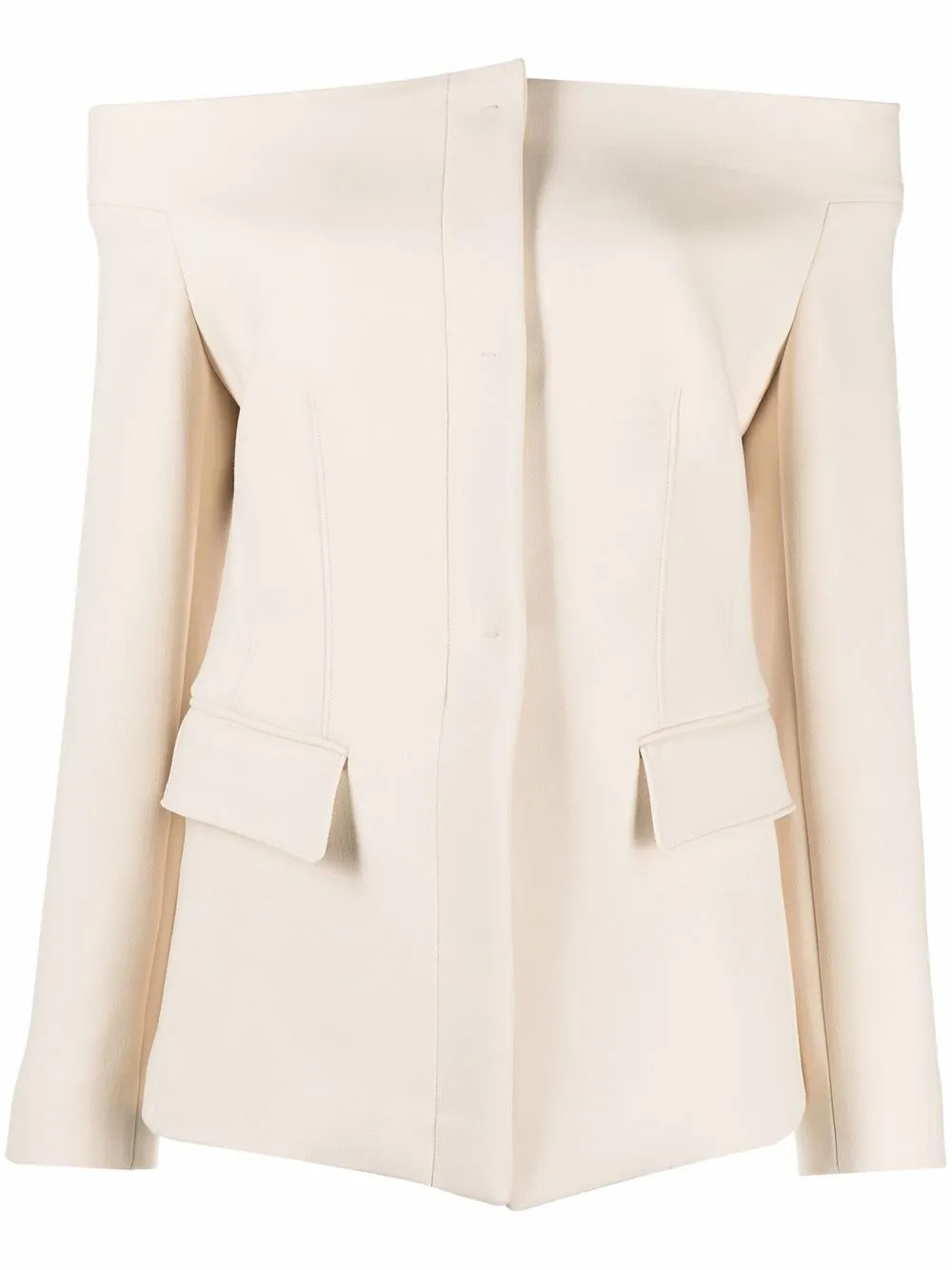 Ferragamo off-shoulder Tailored Jacket - Farfetch | Farfetch Global