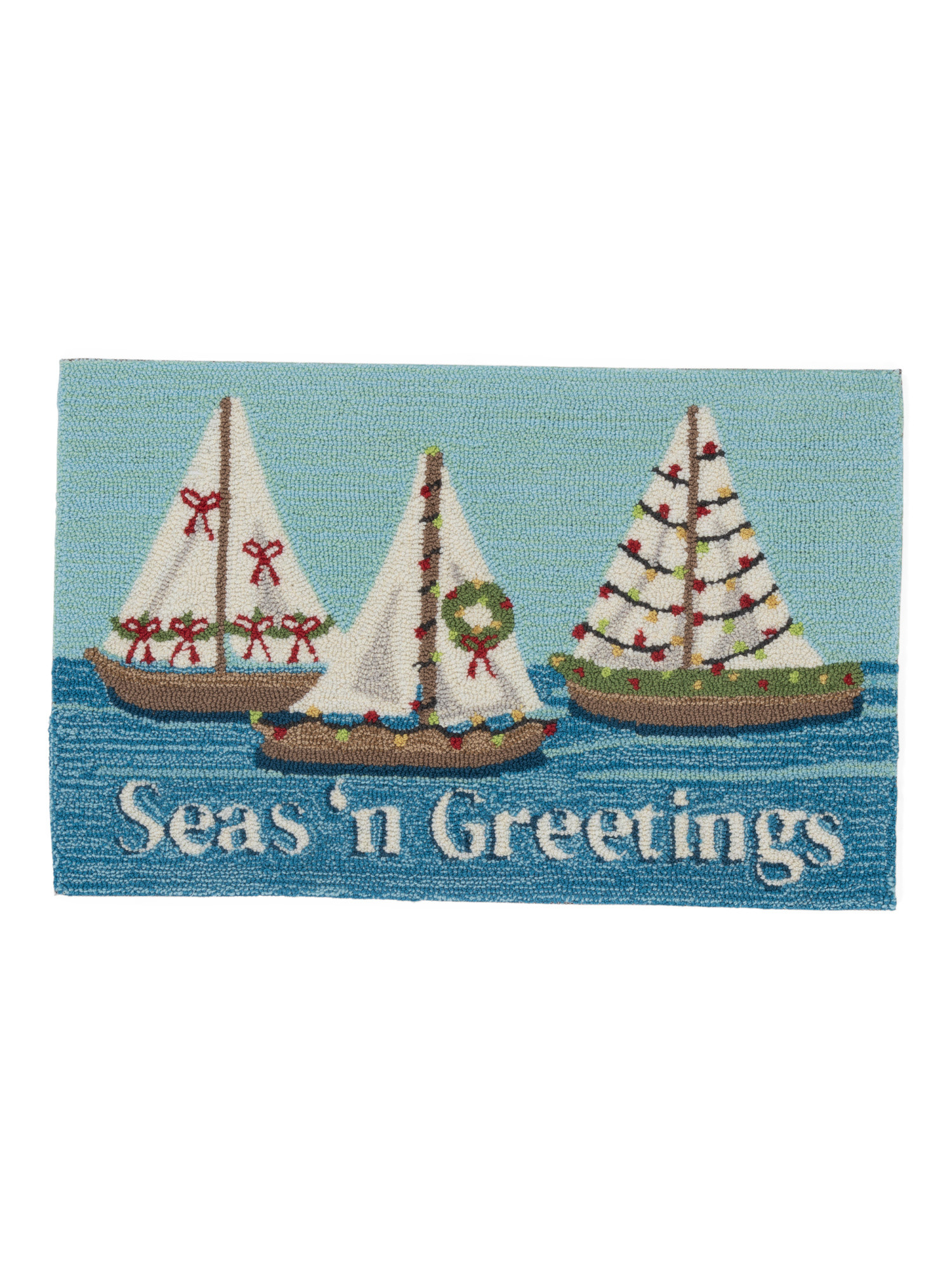 20x32 Christmas Crab Hooked Scatter Rug | TJ Maxx