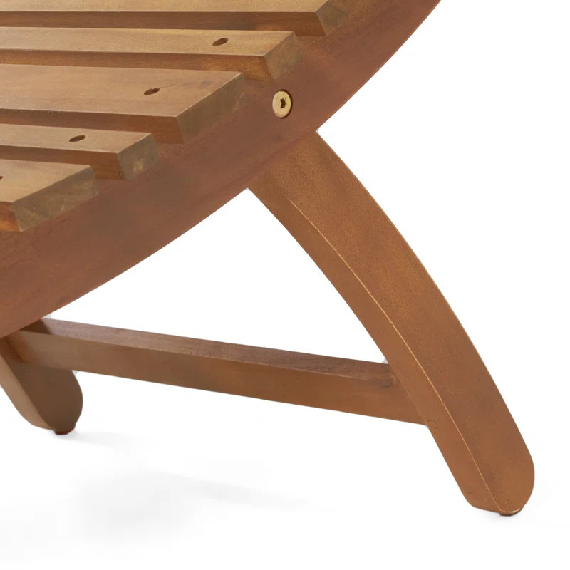 Armond 72.25" Long Foldable Acacia Chaise Lounge | Wayfair North America