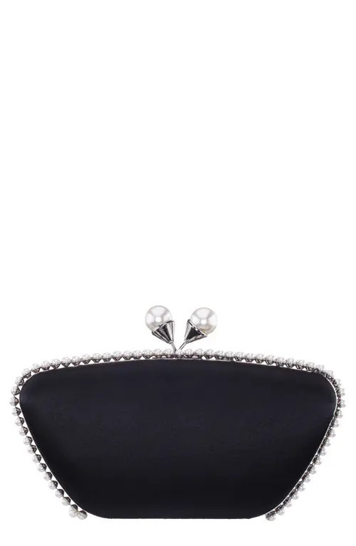 Nina Goddess Frame Clutch in Black at Nordstrom | Nordstrom