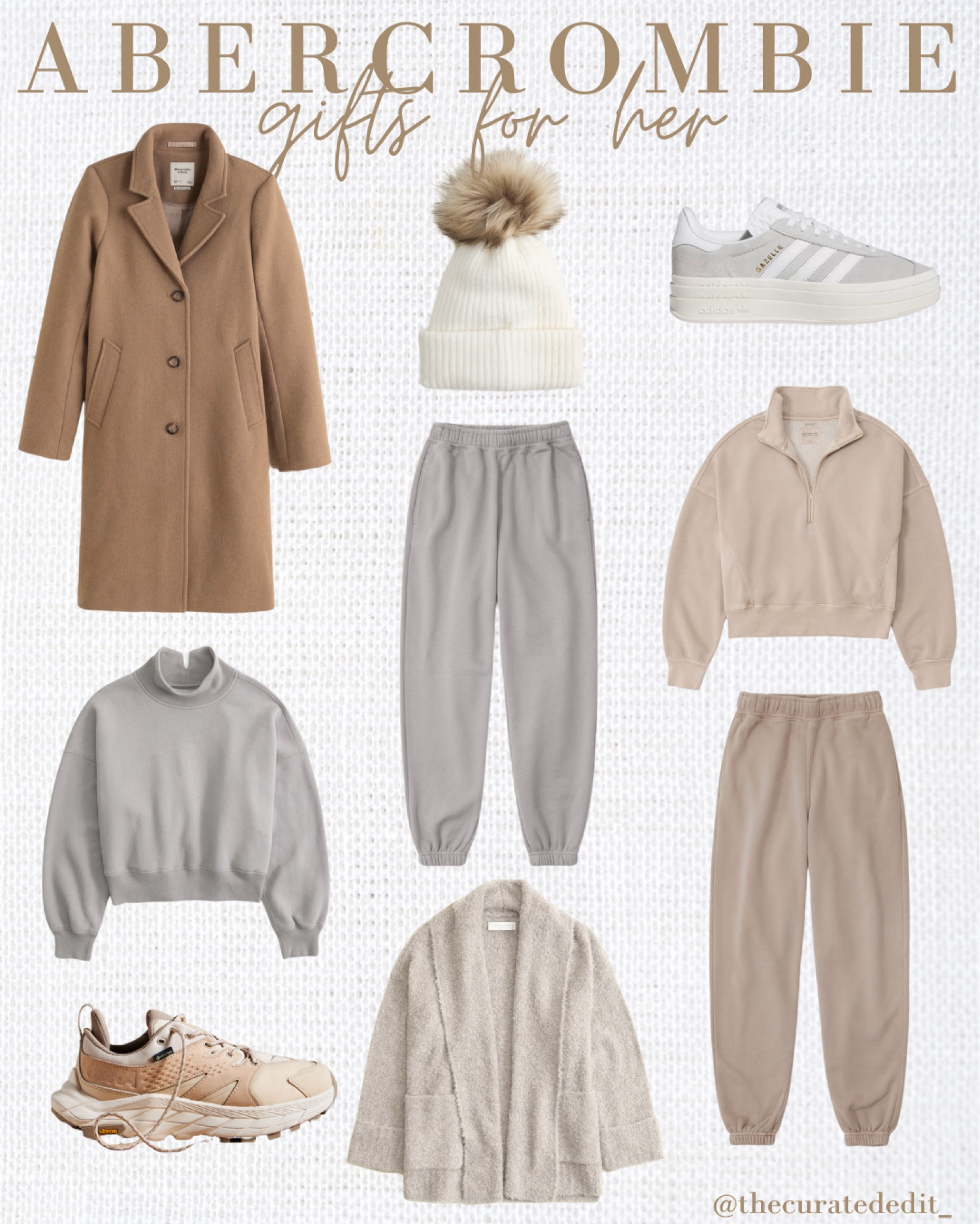 Abercrombie gift ideas for her 🎁 

#abercrombie #sale #abercrombieandfitch #af #giftinspo #giftideas #giftsforher #loungewear #neutral

#LTKCyberWeek #LTKGiftGuide #LTKsalealert