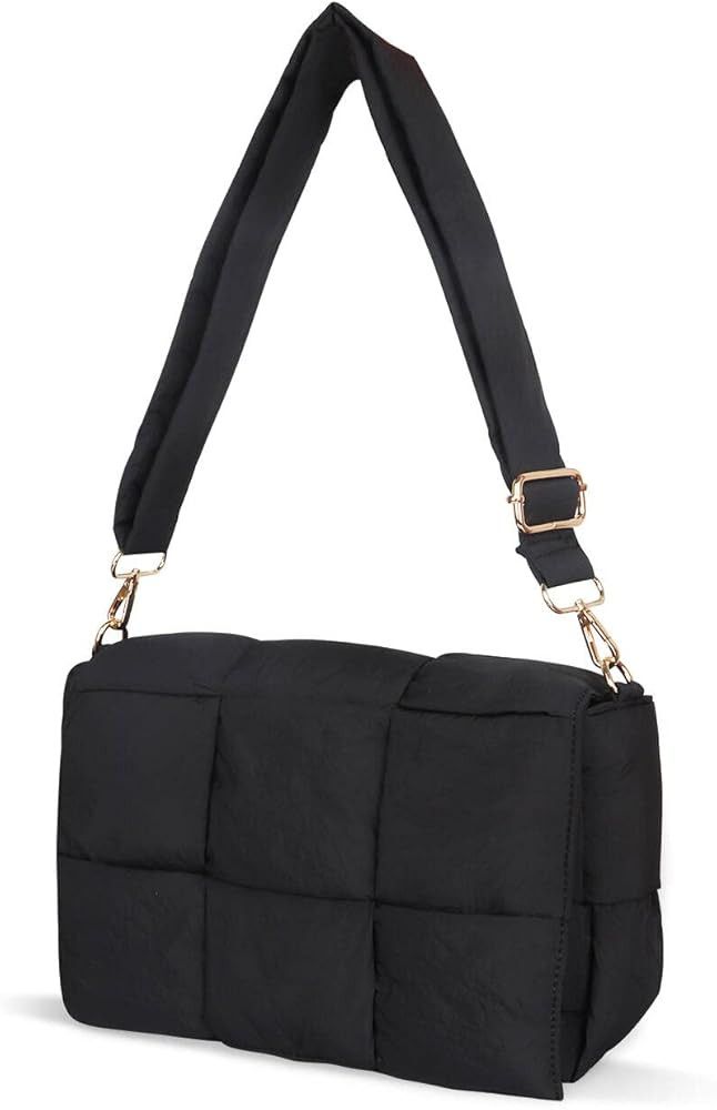 INPAKSA Puffer Woven Bag Women Padded Designer Crossbody Bags Woven Purse Down Shoulder Bags for ... | Amazon (US)