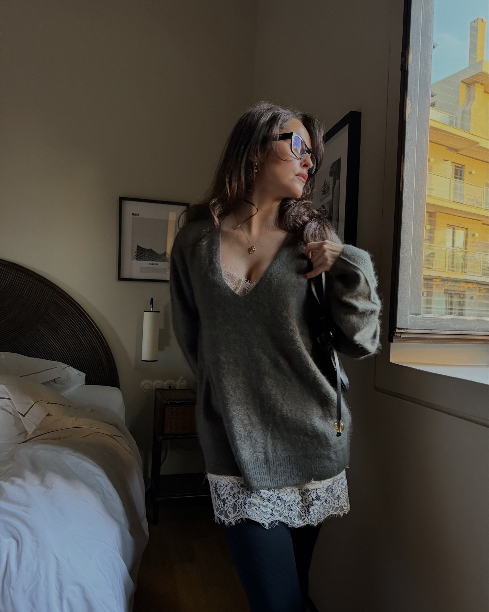 Cashmere knitwear, cashmere sweater, jumper, lace dress, Bermuda shorts, work outfit, smart outfit for office 

#LTKautumn #LTKuk #LTKstyletip