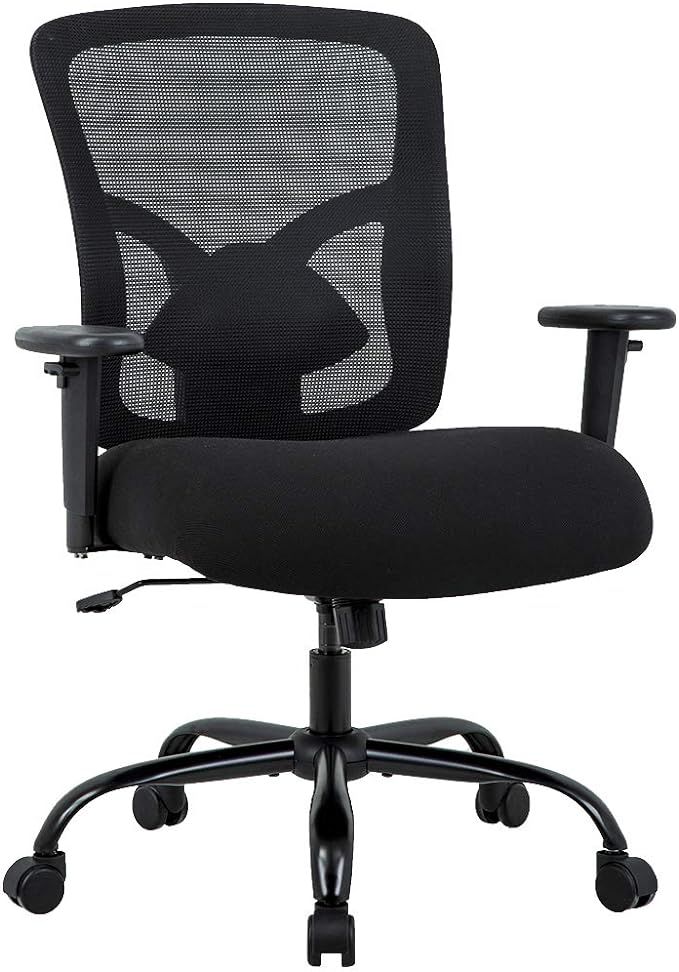 Big and Tall Office Chair 400lbs Desk Chair Mesh Computer Chair with Lumbar Support Wide Seat Adj... | Amazon (US)