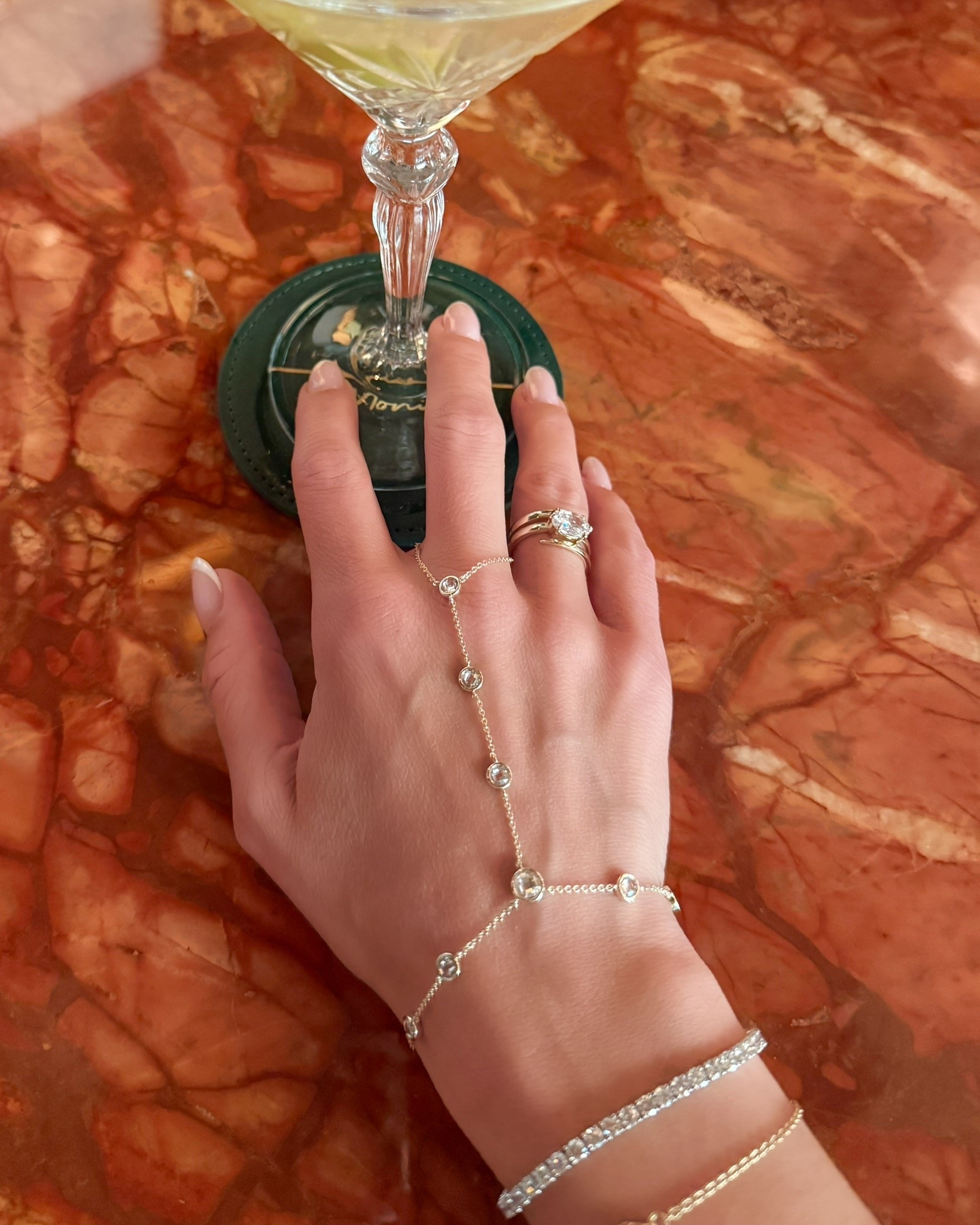 How gorgeous is this hand chain?! Adds a touch of glam to your date night outfit. ✨

#LTKgrwm #LTKdayinmylife