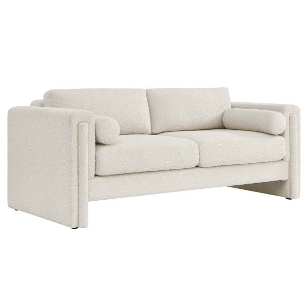 Visible Boucle Fabric Sofa | Homethreads