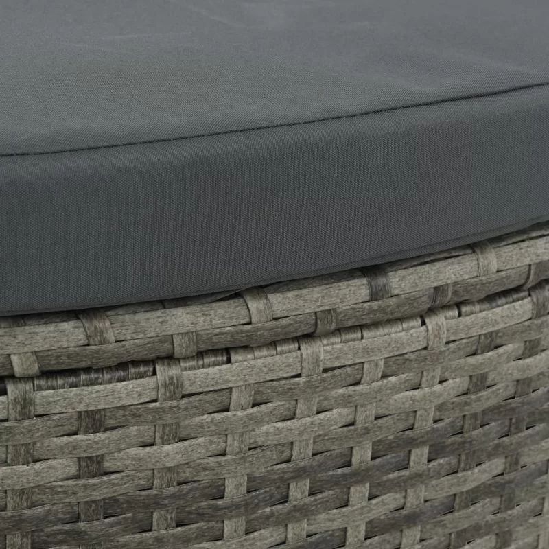 Delmita 51.2'' Wide Outdoor Wicker Patio Daybed with Cushions | Wayfair North America