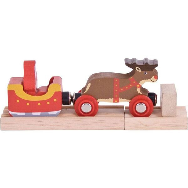 Santa Sleigh with Reindeer (4) | Maisonette