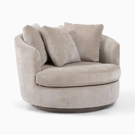 Viv Grand Swivel Chair | West Elm (US)