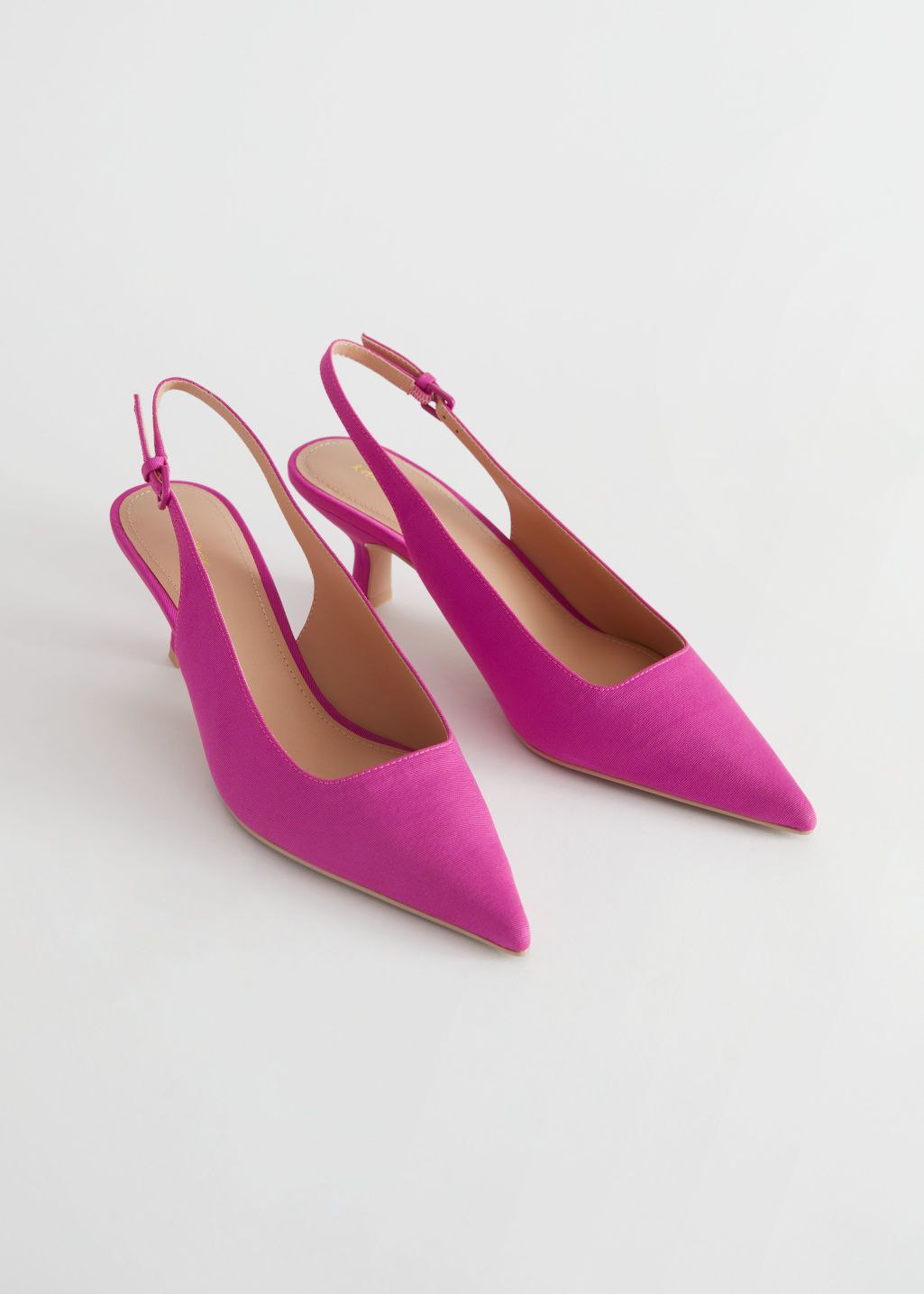 Pointed Kitten Heel Mules - Pink | & Other Stories US