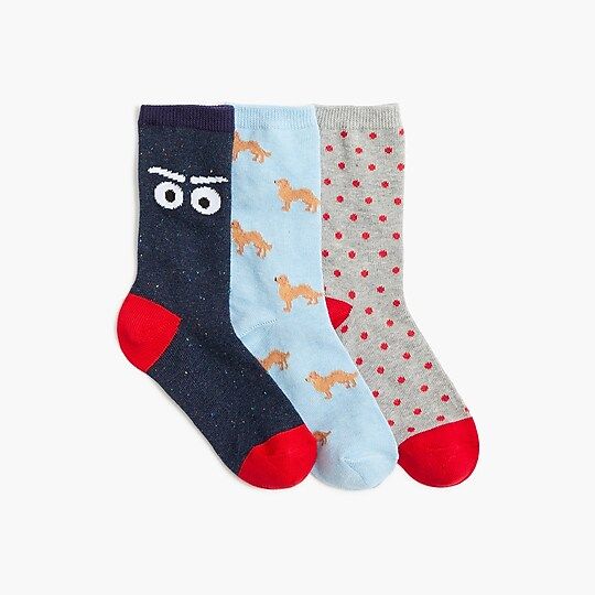 Boys' monster dog trouser socks pack | J.Crew Factory