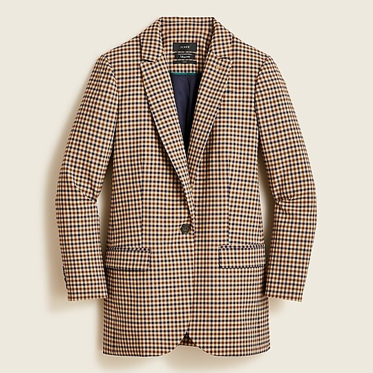 Alfie blazer in honey plaid Italian wool | J. Crew US