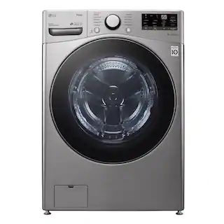 LG Electronics 27 in. 4.5 cu. ft. Ultra Large Capacity Graphite Steel Front Load Washer with Stea... | The Home Depot