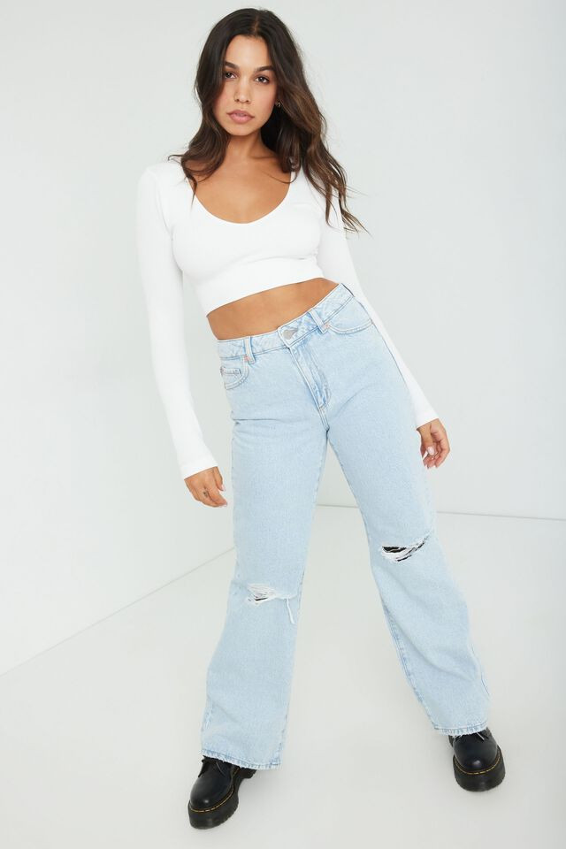 Wide Leg Jean - Pauline Blue | Garage Clothing
