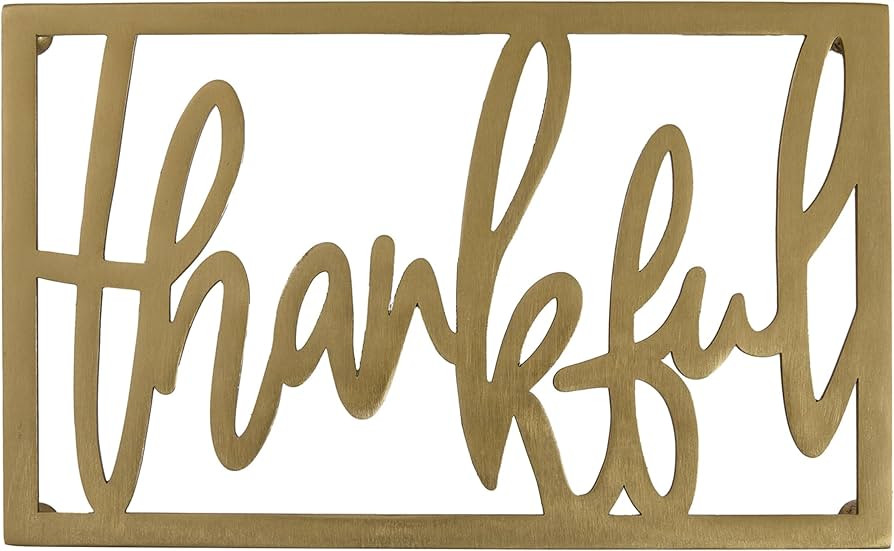 Split P Thankful Metal Trivet | Gold Heat-Resistant Raised Pot Holder for Hot Dishes, Cookware & ... | Amazon (US)