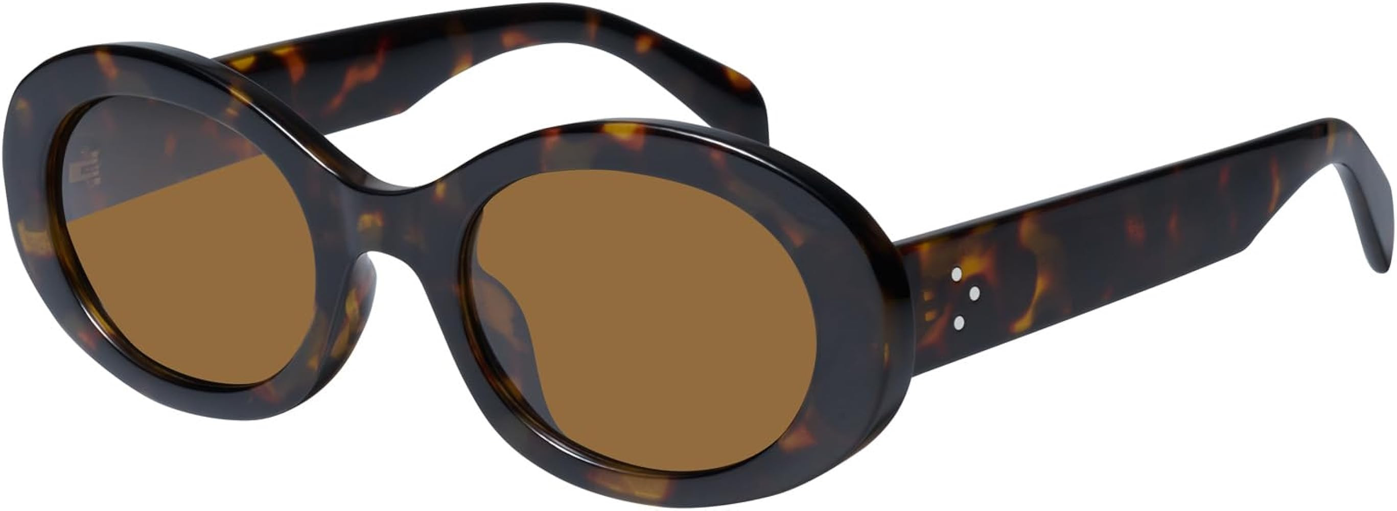 mosanana Oval Retro Trendy Sunglasses for Women 90s Style MS52371 | Amazon (US)