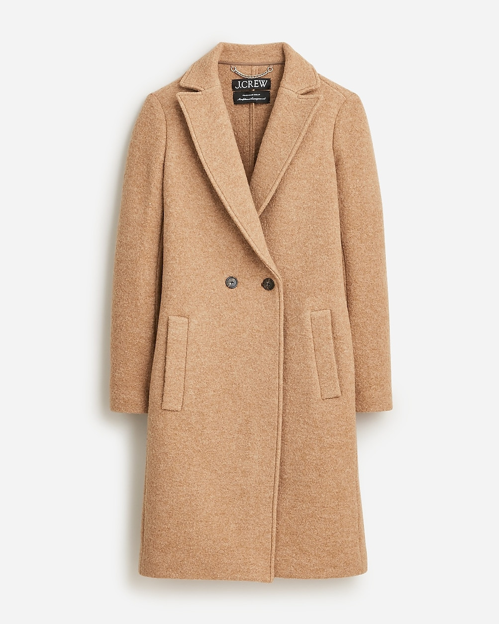 New Daphne topcoat in Italian boiled wool | J. Crew US