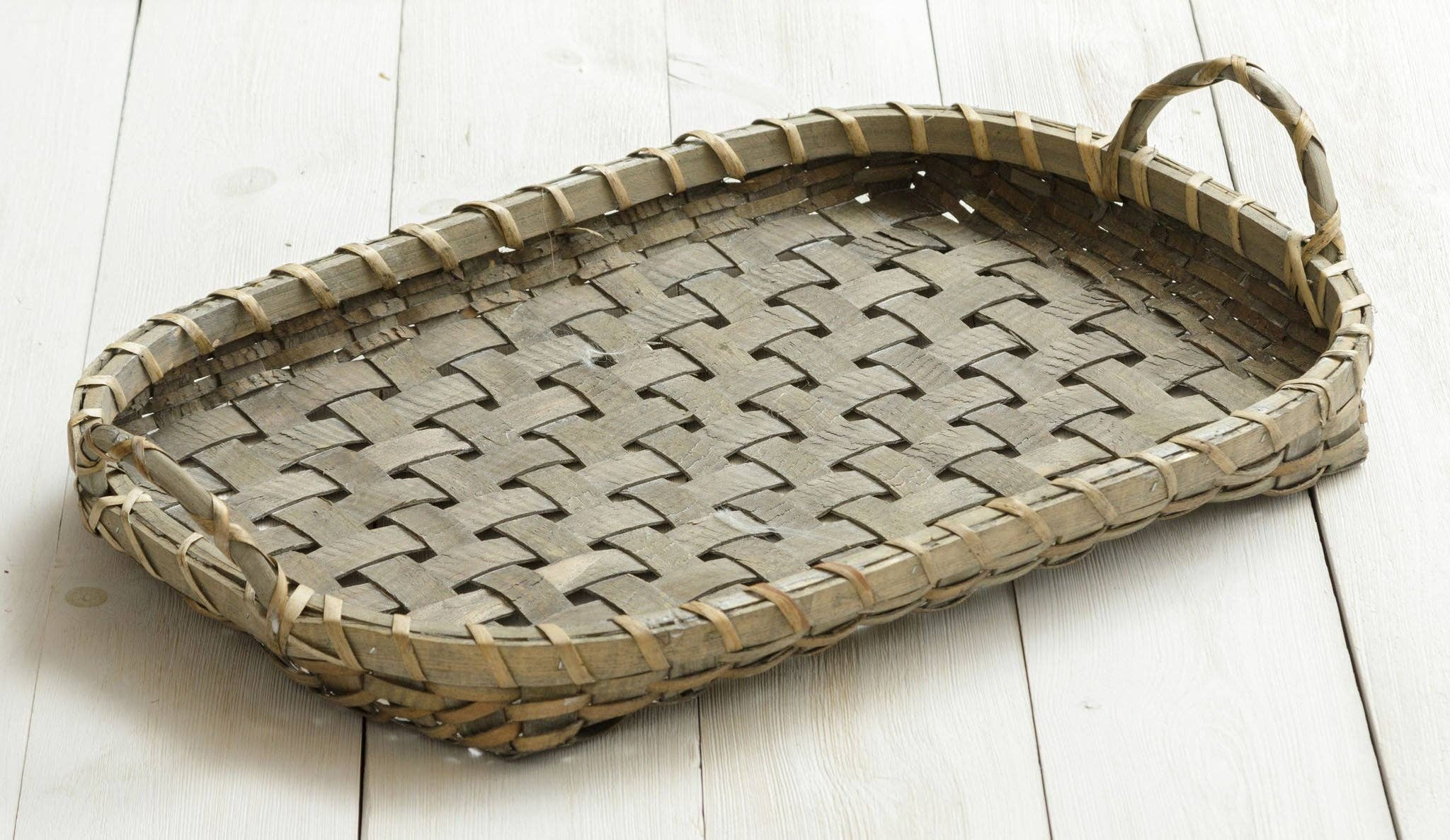 Woven Tray Basket | Linen & Clove
