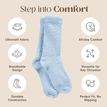 Unboxme Gifts Warm & Cozy Ultra-Luxe Cloud Sock for Women & Men - Super Soft Luxurious Fabric Sle... | Amazon (US)