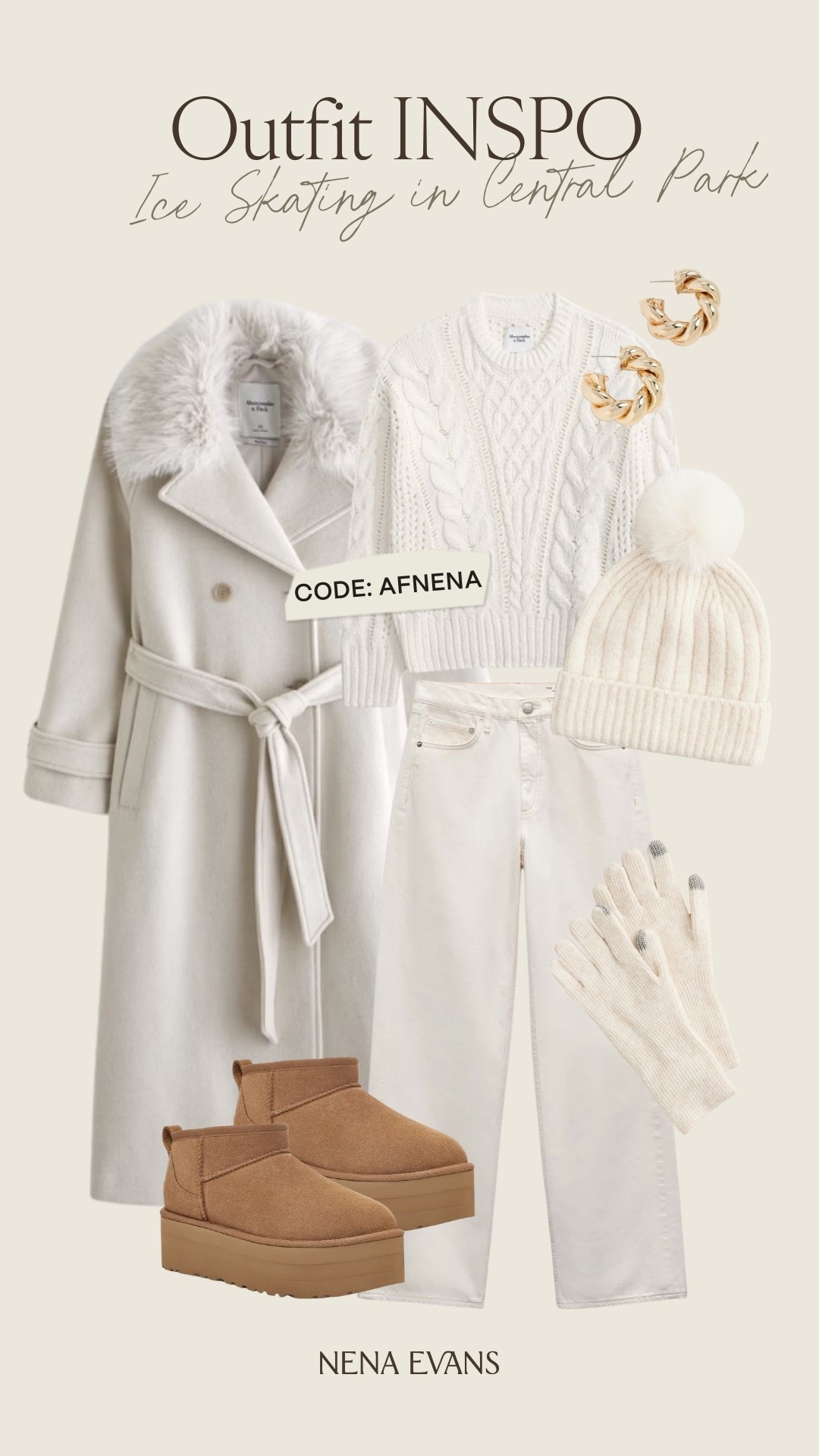 NYC Outfit Inspo: Ice Skating in Central Park ⛸️ Use code AFNENA to save 15% OFF Abercrombie through 12/15! 

Winter outfit 
Winter fashion 
New York City outfit 
Casual outfit 
Wool coat
Winter whites

#LTKFindsUnder100 #LTKSeasonal #LTKSaleAlert
