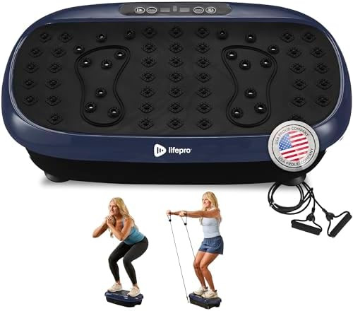Lifepro Vibration Plate Exercise Machine with Magnetic Acupoints - Full Body Vibration Platform f... | Amazon (US)