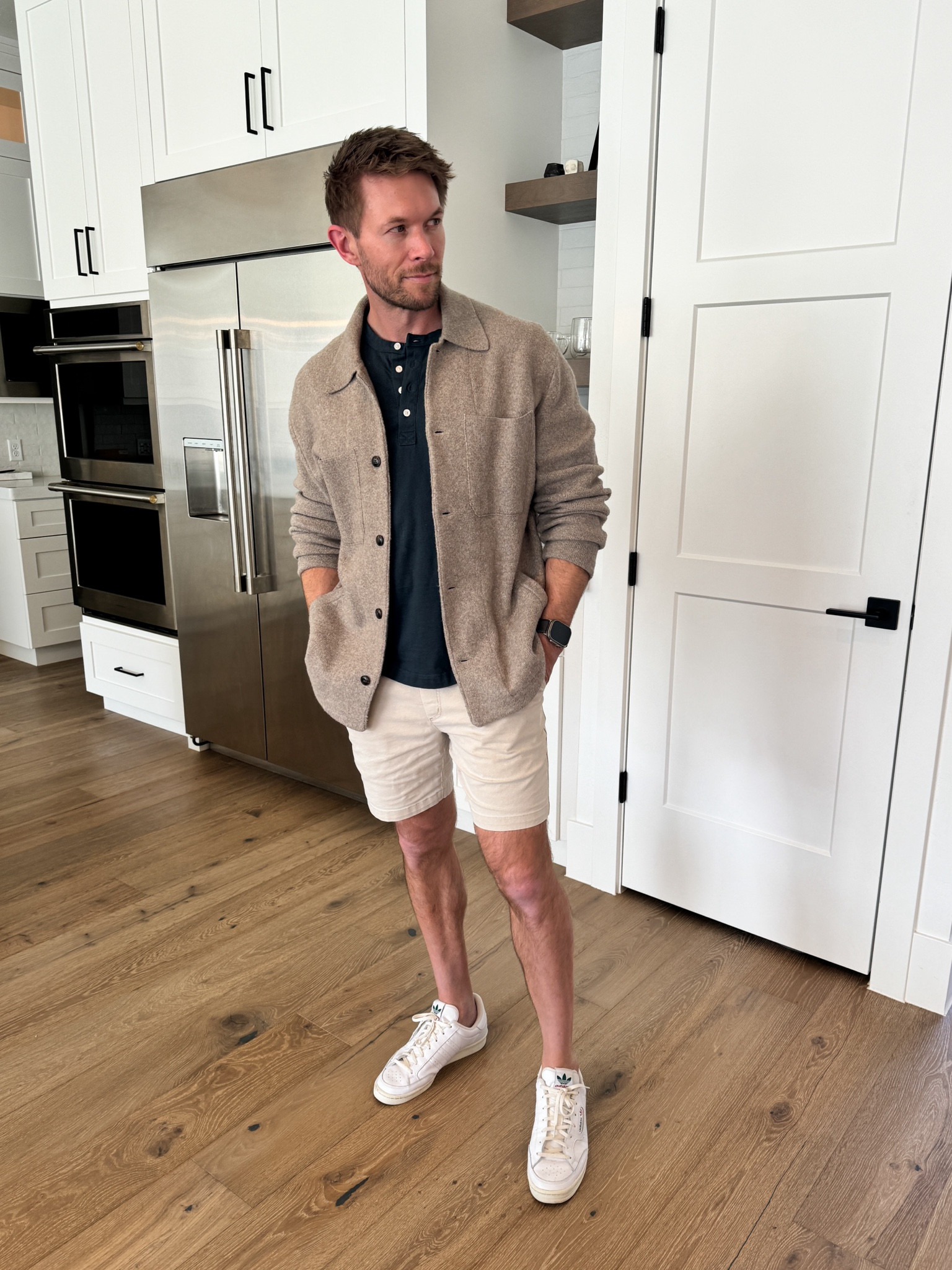 This mens shirt jacket is from Abercrombie but they’re low in stock so we’ve linked similar ones as well. 

Perfect dad outfit for spring. 👌🏽

Mens fashion
Men fashion 
Men outfits 
Mens outfits 
Men’s sneakers 

#LTKmens #LTKover40