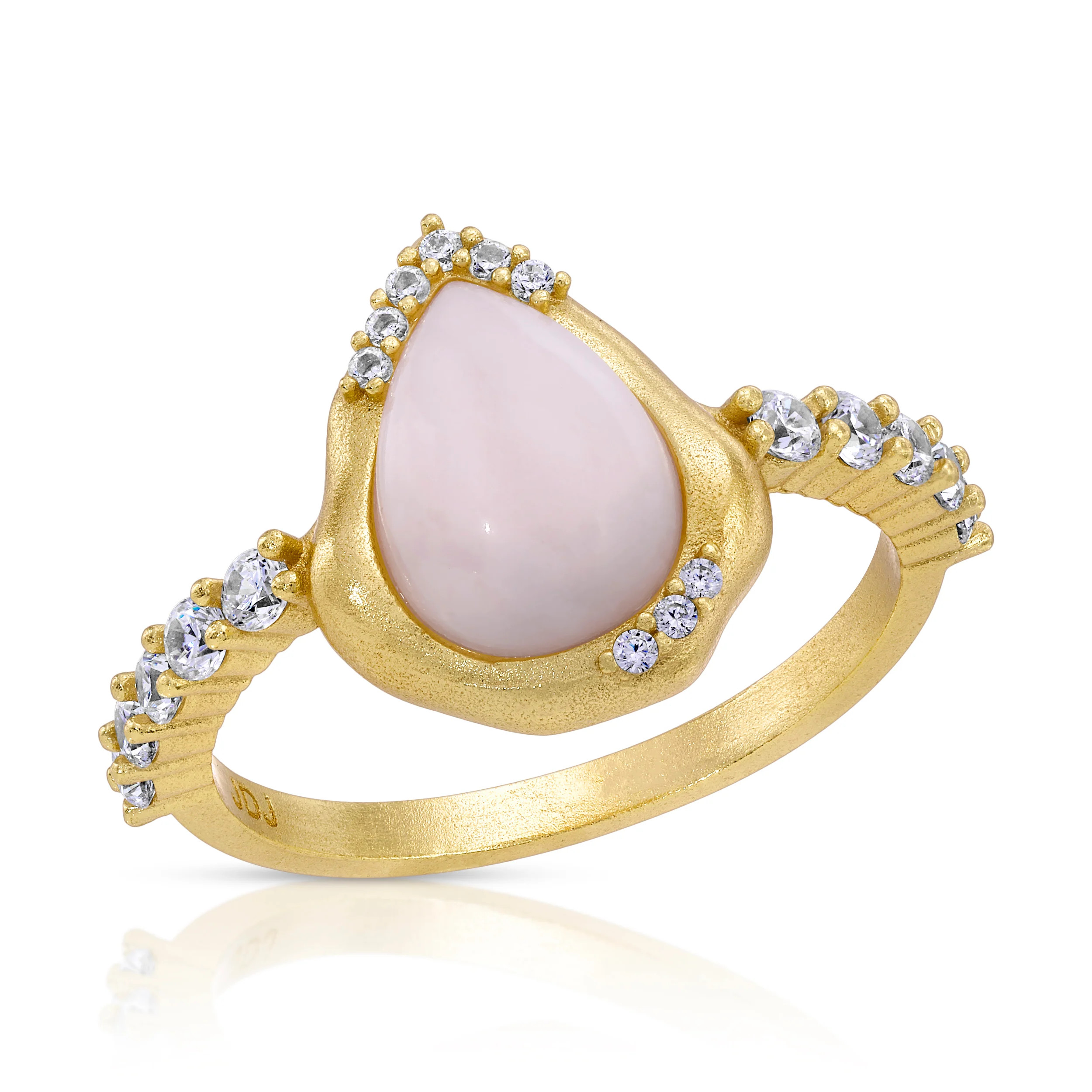 Luster Solitaire Ring - Pink Opal | Joy Dravecky