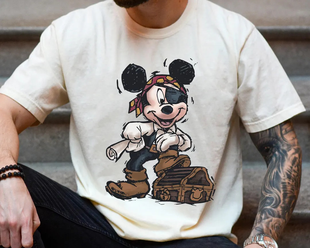Custom Cute Mickey And Friends Characters Pirate Cruise Shirt, Disney Minnie Daisy Donald Tee, Di... | Etsy (US)