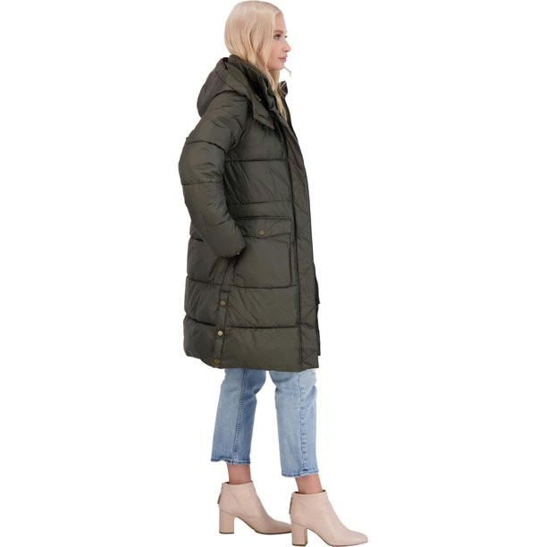 Lucky Brand Womens Winter Parka Puffer Coat Green L - Walmart.com | Walmart (US)