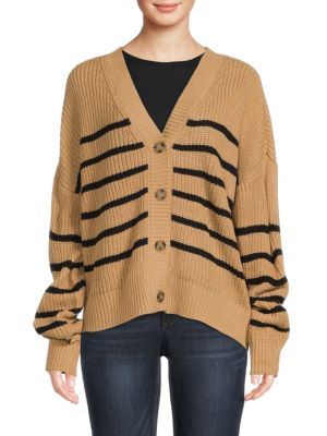 Sanctuary Kelly Striped Cardigan on SALE | Saks OFF 5TH | Saks Fifth Avenue OFF 5TH