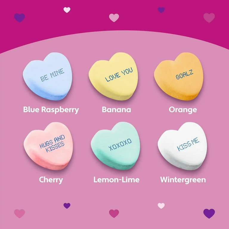 Brach's Valentines Day Candy Large Conversation Hearts, Hard Candy, 10 oz Bag | Walmart (US)