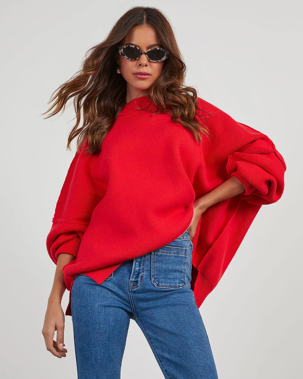 Elouise Knit Oversized Pullover Sweater | VICI