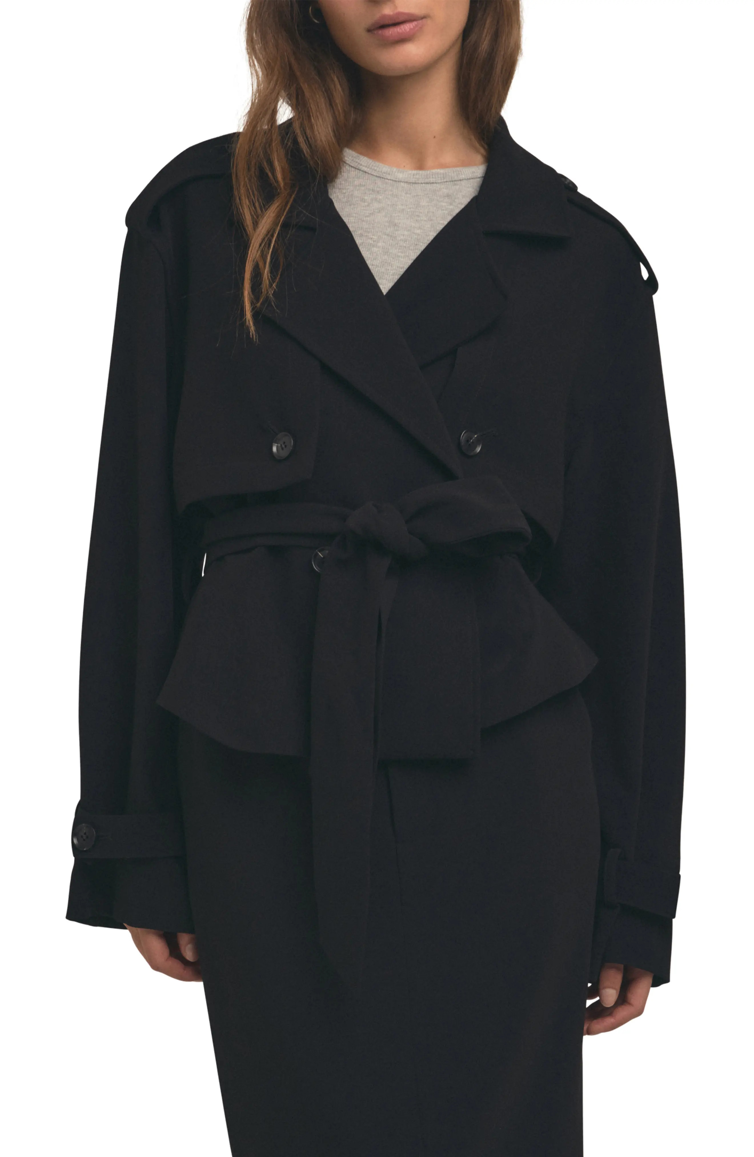 Favorite Daughter The Charles Crop Trench Coat (Women) | Nordstrom | Nordstrom