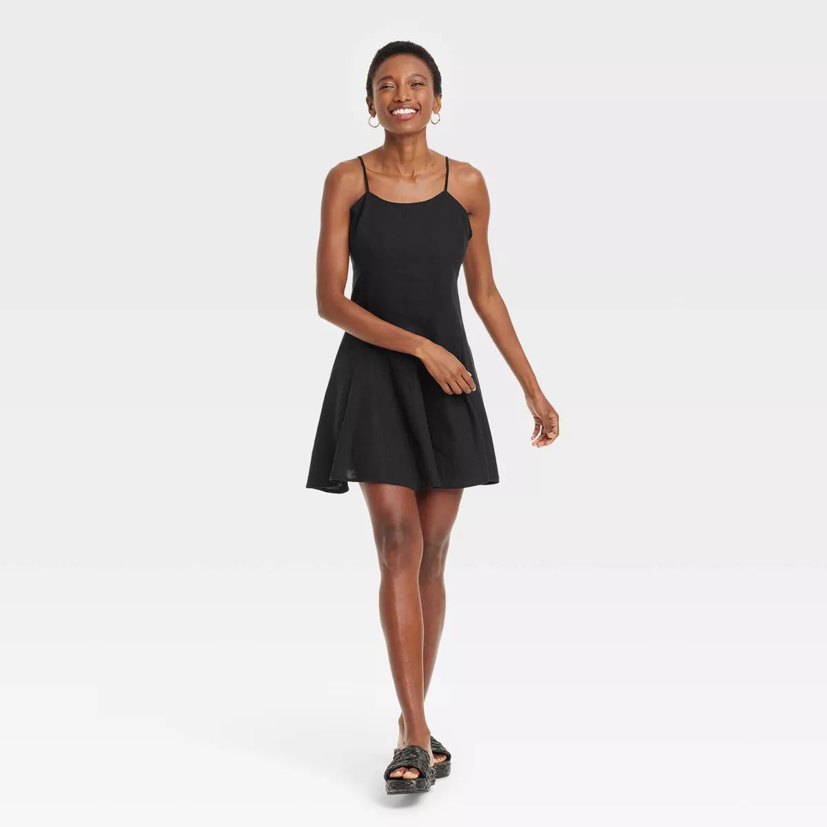 Women's Beach Bungalow Linen Mini Dress - A New Day™ | Target