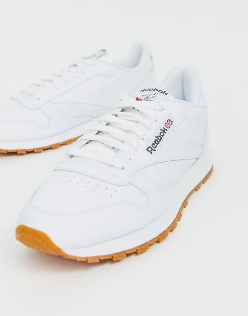 Reebok Classic leather sneakers in white 49799 | ASOS (Global)