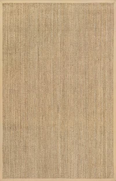 Beige Seagrass with Border 10' x 14' Area Rug | Rugs USA