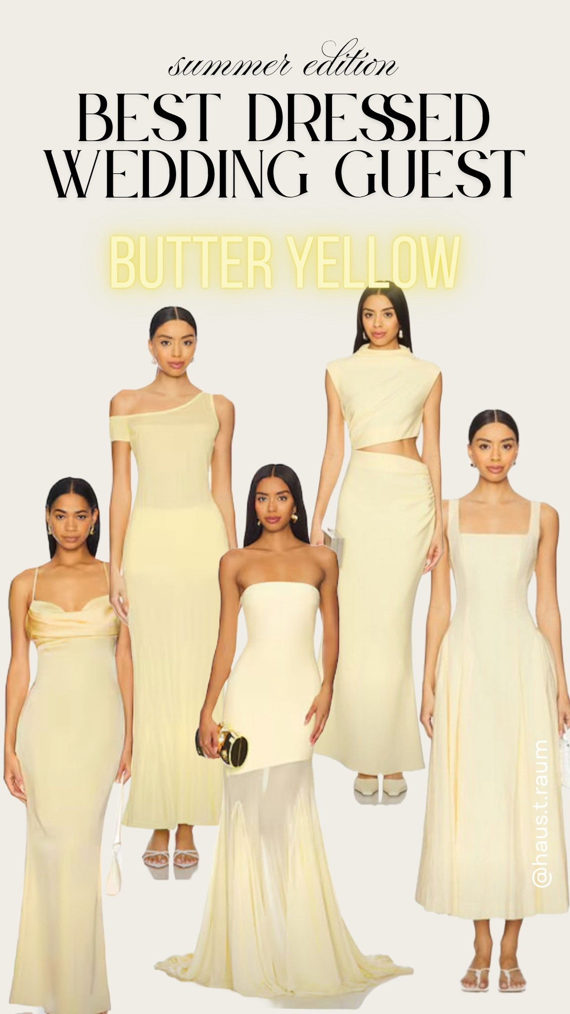 Ihr seid noch auf der Suche nach dem perfekten Kleid auf einer Hochzeit? Der aktuelle Trend: BUTTER YELLOW

#LTKstyletip #LTKkleider #LTKwedding