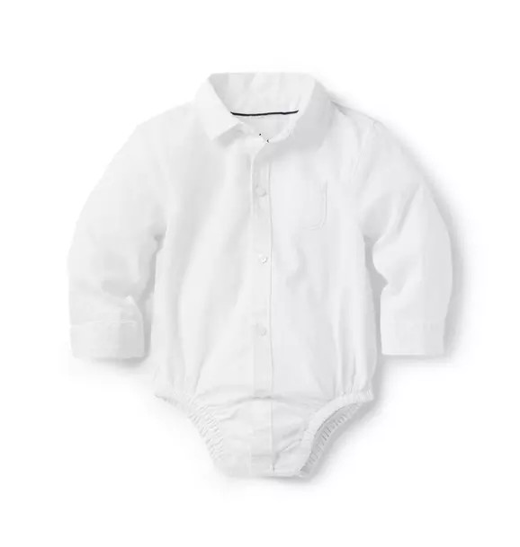 Baby Linen-Cotton Bodysuit | Janie and Jack