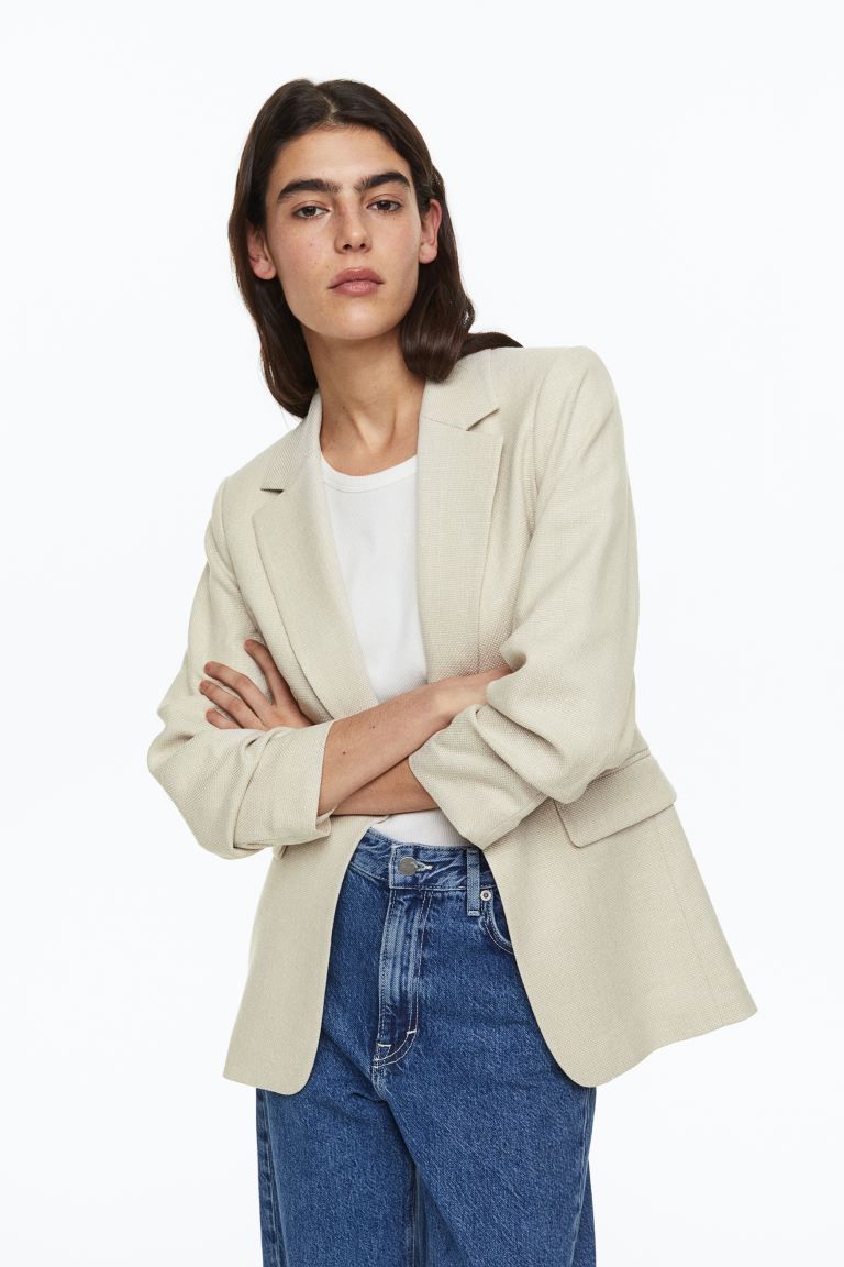 Gathered-sleeve Jacket | H&M (US + CA)