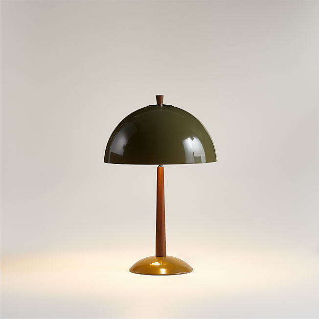 Clem Light Green Metal Table Lamp 19.68" + Reviews | Crate & Barrel | Crate & Barrel