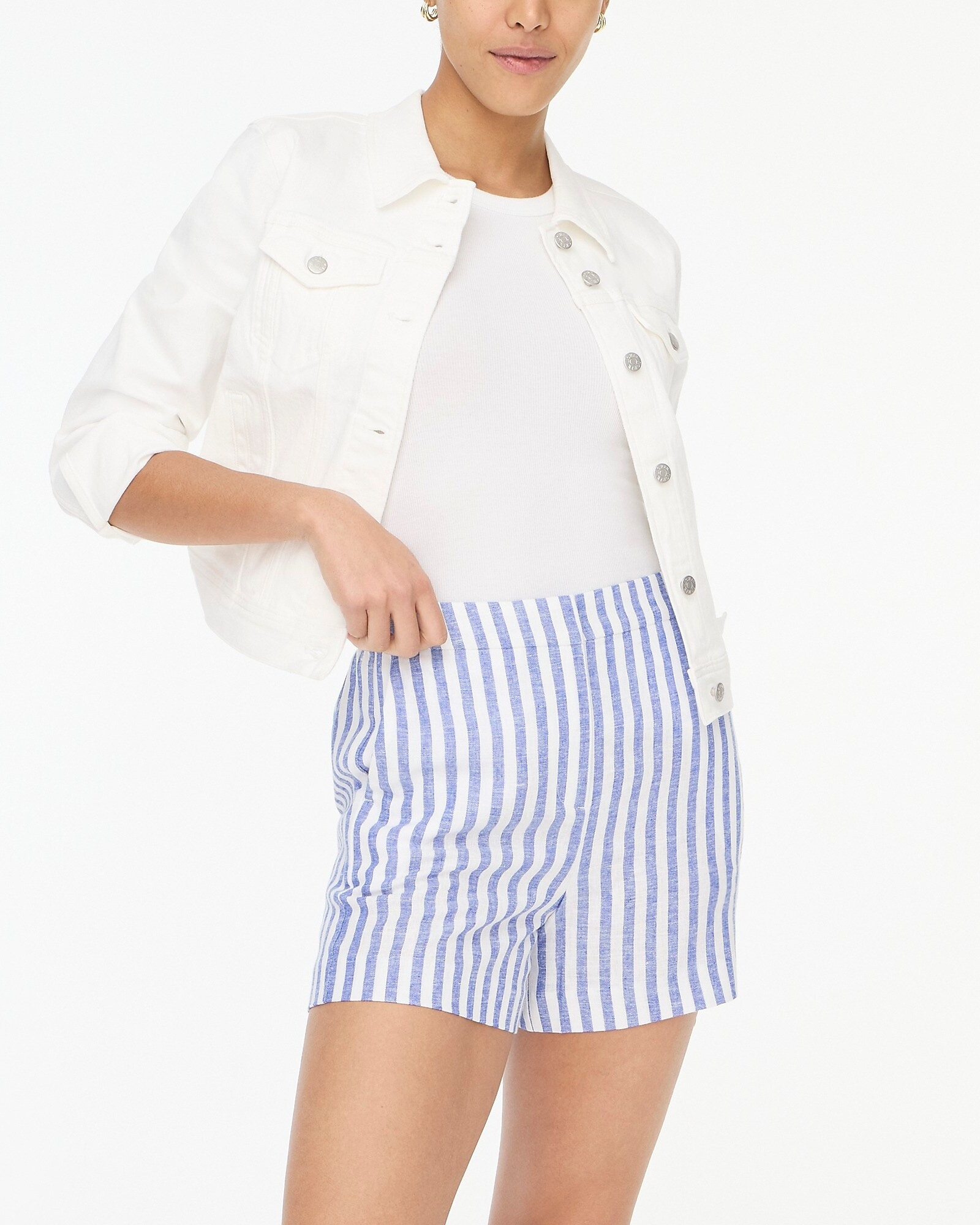 Linen-blend pull-on short | J.Crew Factory