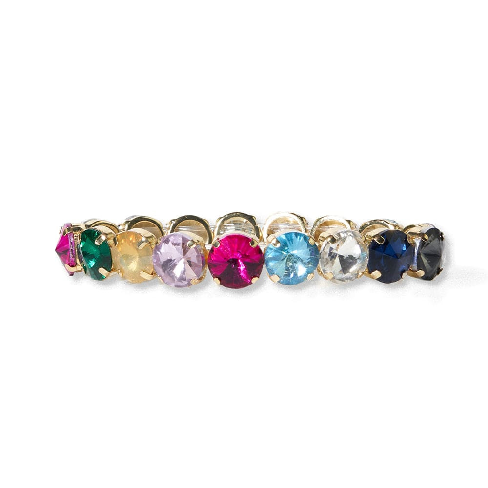 Elenor Mixed Round Stretch Bracelet Rainbow | INK+ALLOY