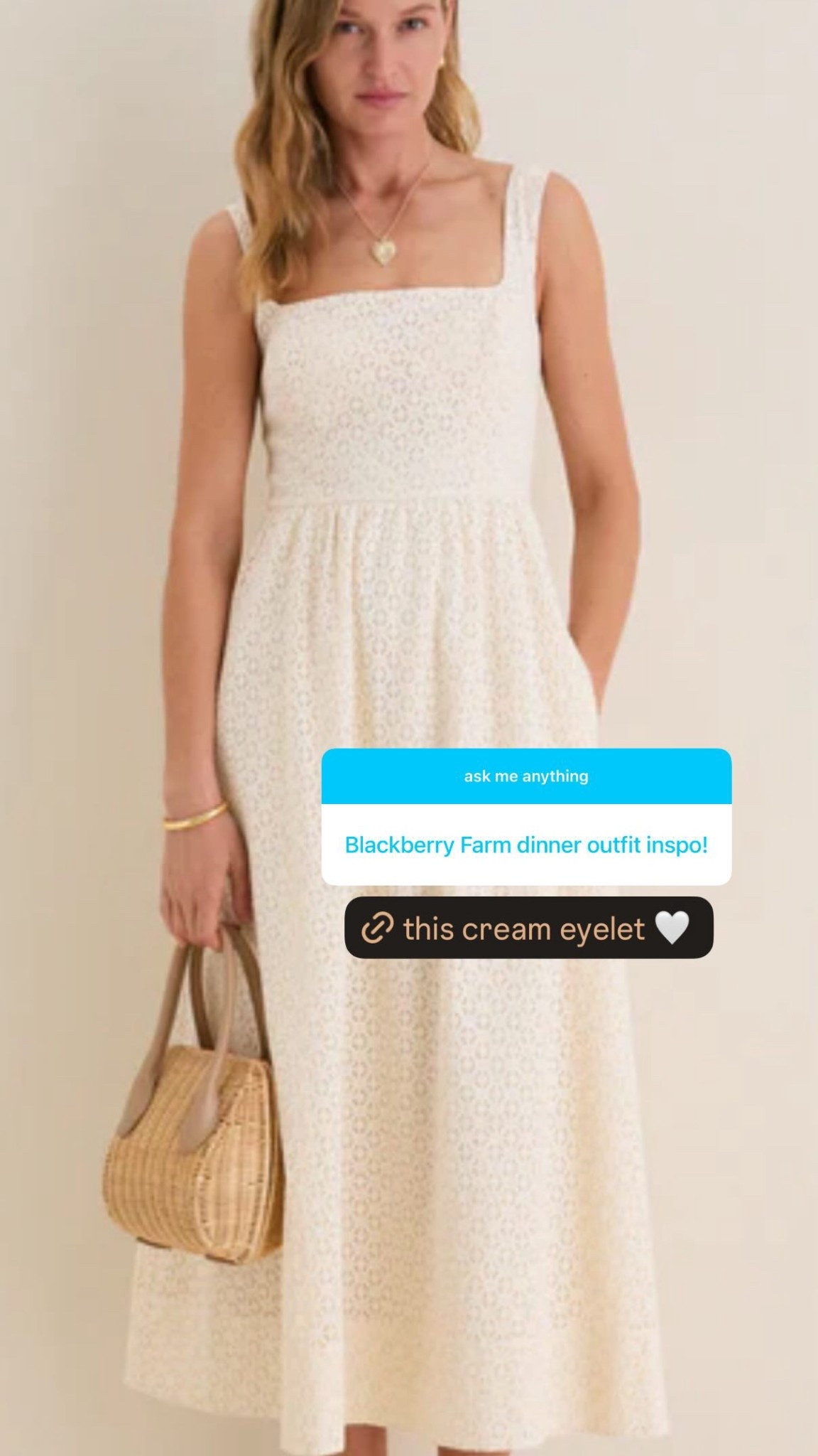 I love this eyelet cream so much for any event! 

#LTKmomlife #LTKSeasonal #LTKgrwm