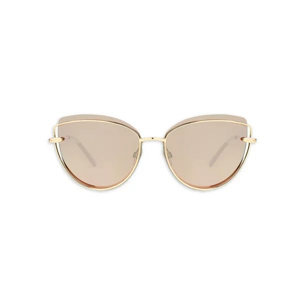 Sofia Vergara x Foster Grant Women's Cat Eye Rose Gold Sunglasses - Walmart.com | Walmart (US)