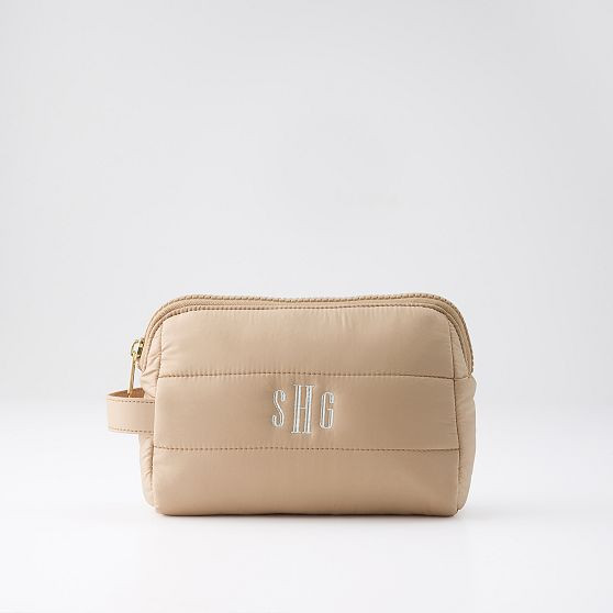 Lightweight Puffer Pouch, Small, Sand | Mark and Graham
