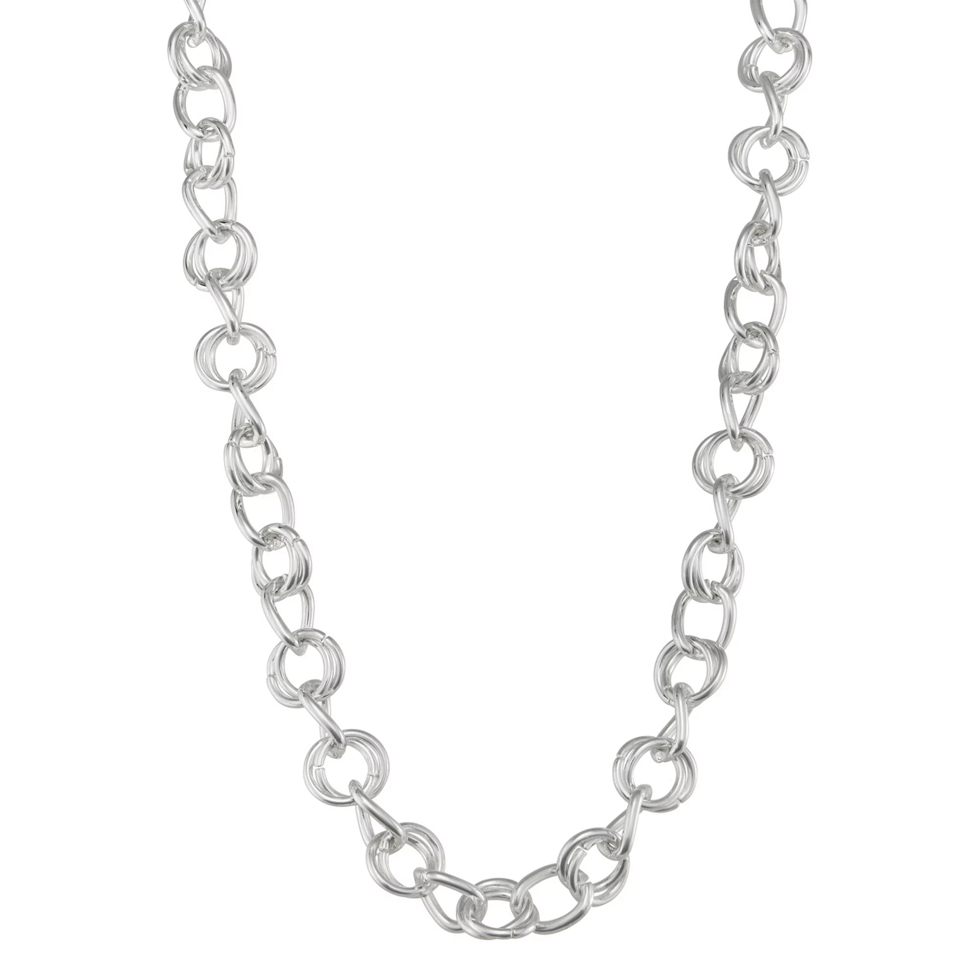 Nine West Silver Tone Ring Collar Necklace, Women's | Kohl's