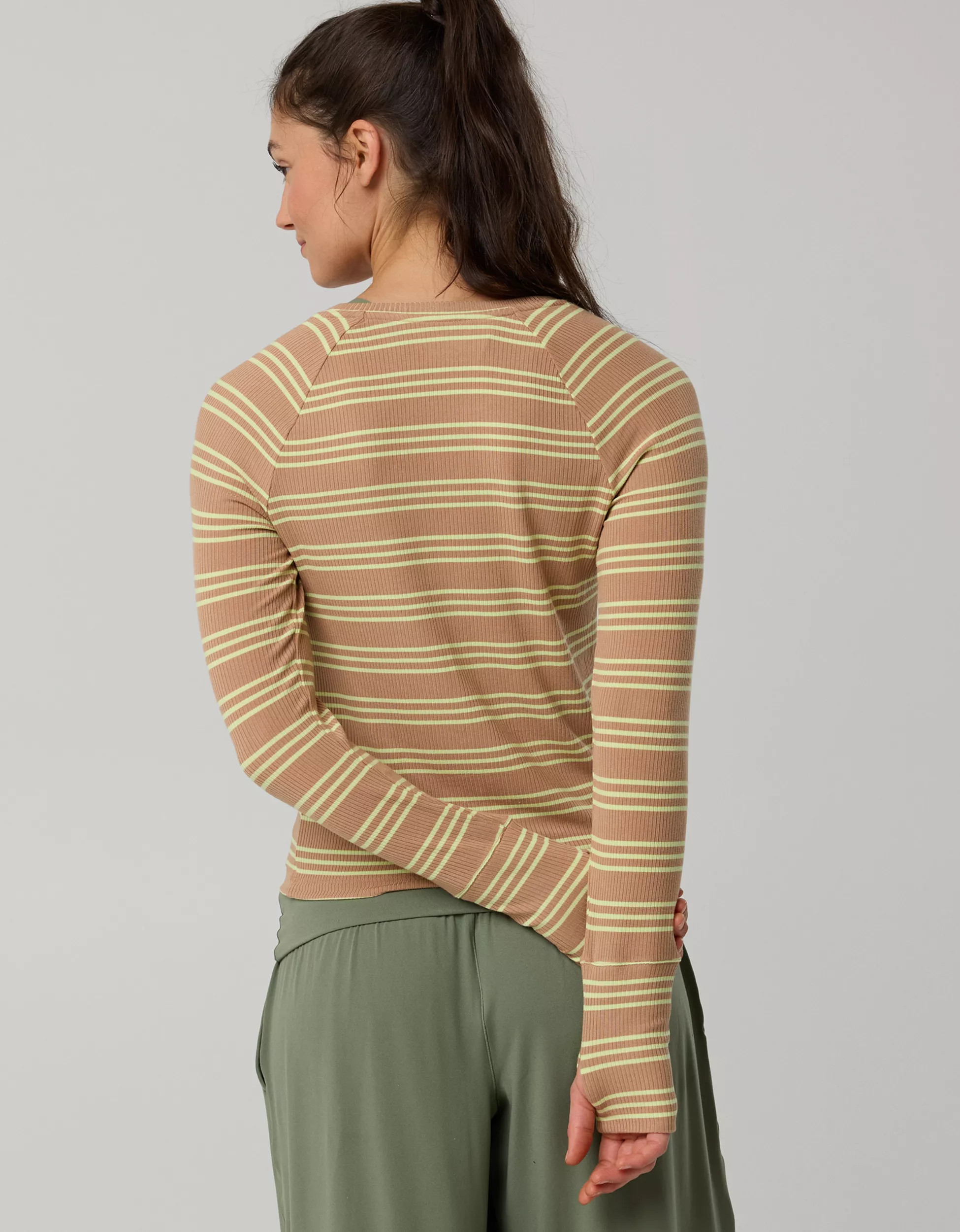 OFFLINE By Aerie Thumbs Up Fitted Ribbed T-Shirt | Aerie